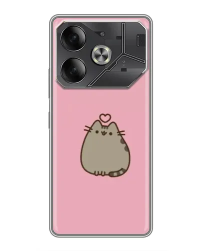 Чехол для Infinix Note 60 Ultra с картинкой «Pusheen сердце» Чехол для Infinix Note 60 Ultra с картинкой «Pusheen сердце»
