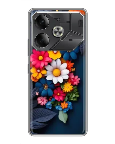 Чехол для Infinix Note 60 Ultra с картинкой «Цветочная феерия»