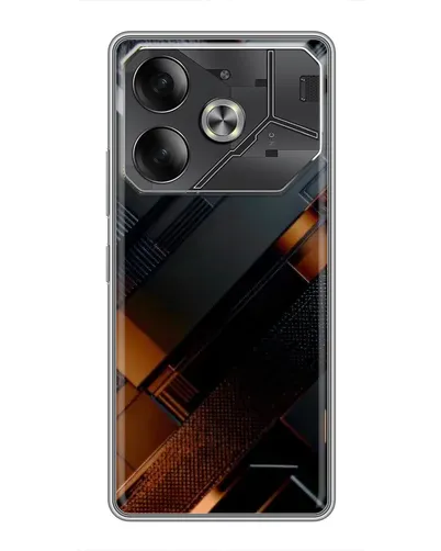 Чехол для Infinix Note 60 Ultra с картинкой «Черные геометрические блоки» Чехол для Infinix Note 60 Ultra с картинкой «Черные геометрические блоки»