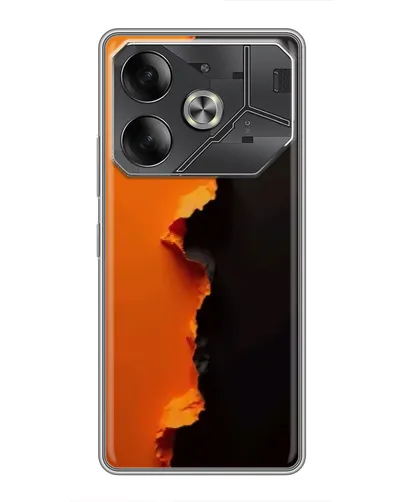 Чехол для Infinix Note 60 Ultra с картинкой «Оранжевый разлом» Чехол для Infinix Note 60 Ultra с картинкой «Оранжевый разлом»