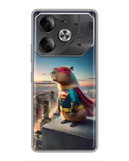 Чехол для Infinix Note 60 Ultra с картинкой «Капи-мен супергерой»