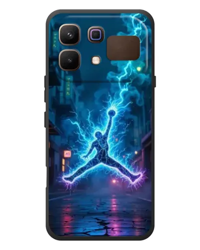 Чехол для Infinix Note 60 с картинкой «Jordan Gold Jumpman»