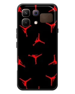Чохол для Infinix Note 60 з картинкою «Jordan Red Pattern»
