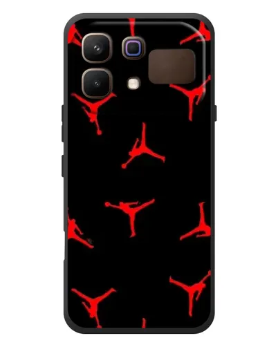 Чехол для Infinix Note 60 с картинкой «Jordan Red Pattern»