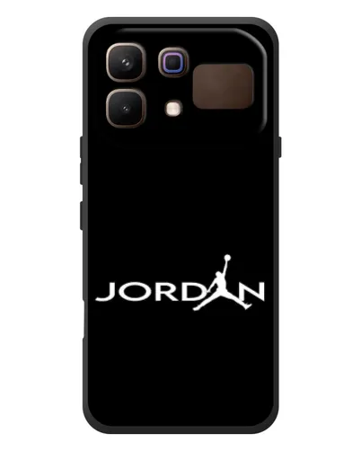 Чехол для Infinix Note 60 с картинкой «Jordan White Logo»