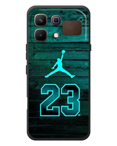 Чехол для Infinix Note 60 с картинкой «Jordan Cyan 23»