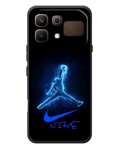 Чехол для Infinix Note 60 с картинкой «Jordan Neon Blue»