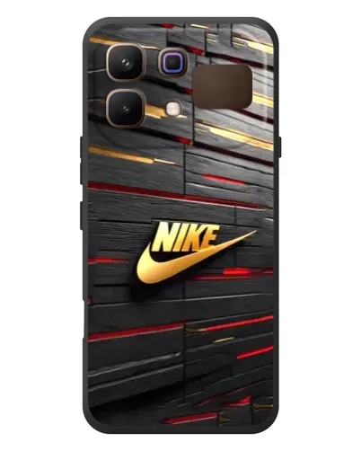Чохол для Infinix Note 60 з картинкою «Золотий Nike на металі»