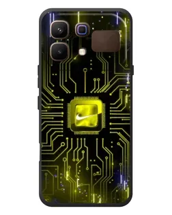 Чохол для Infinix Note 60 з картинкою «Nike — золота іскра»