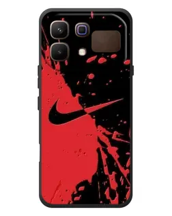 Чохол для Infinix Note 60 з картинкою «Червоні бризки Nike»
