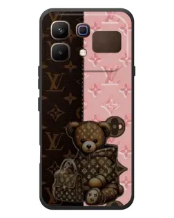 Чохол для Infinix Note 60 з картинкою «Ведмедик у стилі LV»