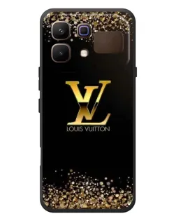 Чохол для Infinix Note 60 з картинкою «LV — золоті іскри»