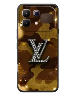 Чохол для Infinix Note 60 з картинкою «Камуфляжний Louis Vuitton»