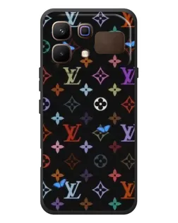 Чохол для Infinix Note 60 з картинкою «Кольорова монограма LV»