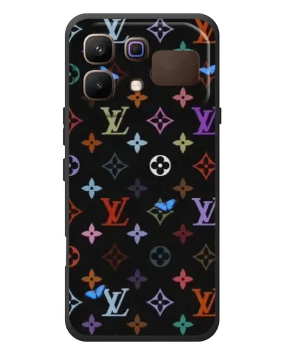 Чохол для Infinix Note 60 з картинкою «Кольорова монограма LV»
