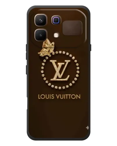 Чохол для Infinix Note 60 з картинкою «LV — золота печатка»