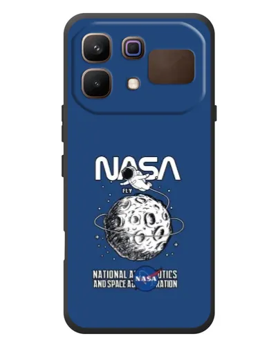 Чехол для Infinix Note 60 с картинкой «NASA — лунная миссия»