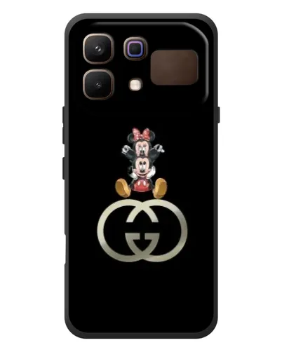 Чехол для Infinix Note 60 с картинкой «Минни Маус на лого»