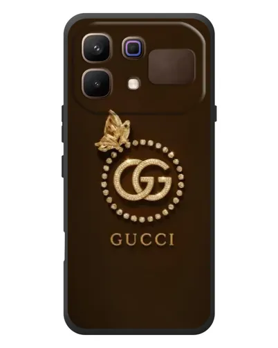 Чехол для Infinix Note 60 с картинкой «Gucci — золотая бабочка»
