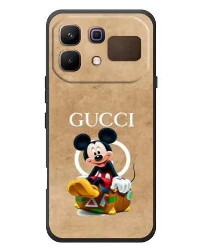 Чехол для Infinix Note 60 с картинкой «Микки Маус Gucci — крафт»