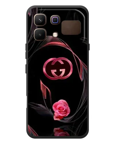 Чехол для Infinix Note 60 с картинкой «Gucci — неоновая роза»