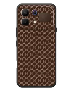 Чохол для Infinix Note 60 з картинкою «Gucci — шоколадна сітка»
