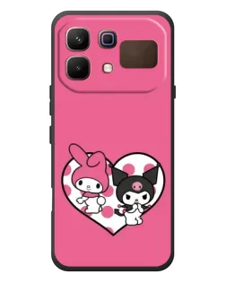 Чохол для Infinix Note 60 з картинкою «Kuromi та My Melody»