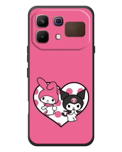 Чехол для Infinix Note 60 с картинкой «Kuromi и My Melody»