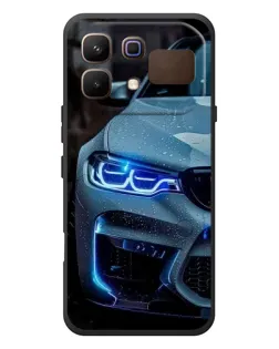 Чохол для Infinix Note 60 з картинкою «Погляд BMW з синіми фарами»