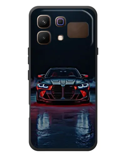 Чехол для Infinix Note 60 с картинкой «BMW на мокрой дороге»
