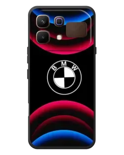 Чохол для Infinix Note 60 з картинкою «Логотип BMW та неонові дуги»