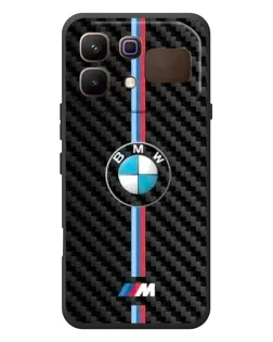 Чохол для Infinix Note 60 з картинкою «Емблема BMW та карбон»