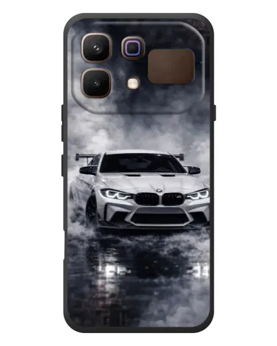 Чехол для Infinix Note 60 с картинкой «BMW сквозь туман»