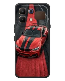Чохол для Infinix Note 60 з картинкою «BMW на червоній доріжці»
