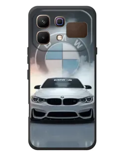 Чохол для Infinix Note 60 з картинкою «BMW в білому диму»