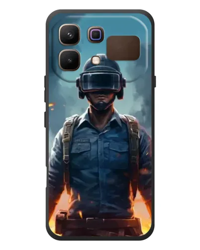 Чехол для Infinix Note 60 с картинкой «PUBG — реалистичный герой»