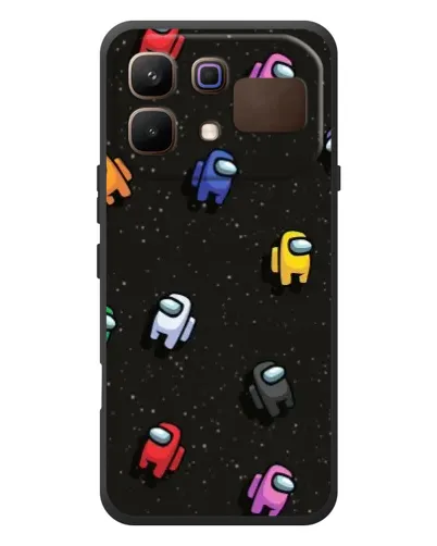Чехол для Infinix Note 60 с картинкой «Космический паттерн Among Us»