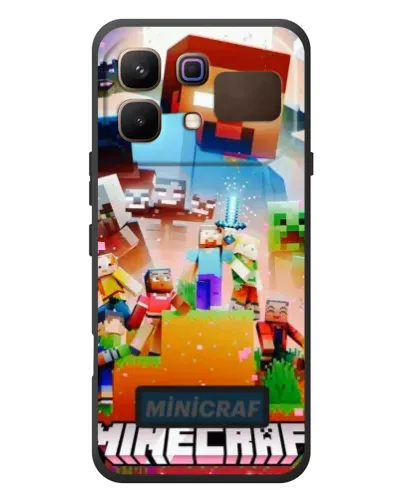 Чехол для Infinix Note 60 с картинкой «Minecraft герои игры»