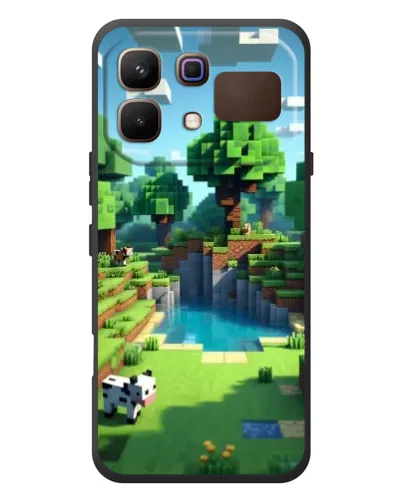Чехол для Infinix Note 60 с картинкой «Minecraft летний день»