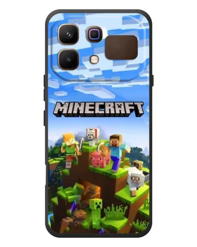 Чехол для Infinix Note 60 с картинкой «Minecraft классический мир»