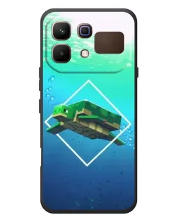 Чохол для Infinix Note 60 з картинкою «Черепаха Minecraft»