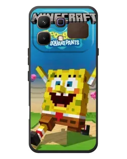 Чохол для Infinix Note 60 з картинкою «Губка Боб Minecraft»