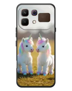 Чехол для Infinix Note 60 с картинкой «Пара единорогов»