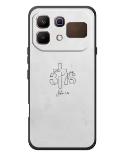 Чохол для Infinix Note 60 з картинкою «Івана 3:16 Хрест»