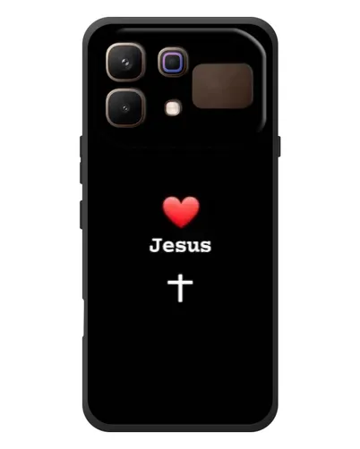 Чехол для Infinix Note 60 с картинкой «Сердце - Jesus»