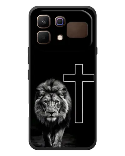 Чехол для Infinix Note 60 с картинкой «Лев и Крест»