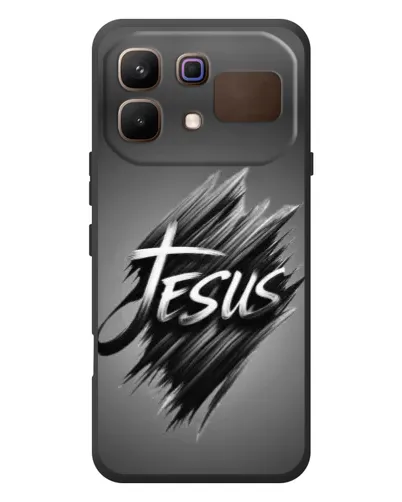 Чехол для Infinix Note 60 с картинкой «Надпись Jesus Graffiti»