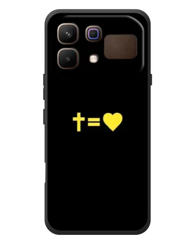Чехол для Infinix Note 60 с картинкой «Сердце и Крест»