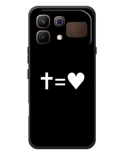 Чехол для Infinix Note 60 с картинкой «Крест и Сердце»