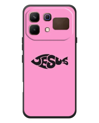 Чехол для Infinix Note 60 с картинкой «Розовый символ  Jesus»